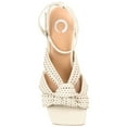 thumbnail image 4 of Journee Womens Naommi Open Toe Mid Stiletto Sandals, 4 of 9