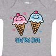 thumbnail image 4 of Inktastic Ice Cream We're One Twin Boy & Girl Boys or Girls Baby Bodysuit, 4 of 5