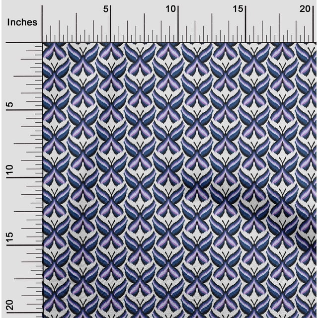 oneOone Cotton Flex Fabric Flame Stitch Decor Fabric Printed BTY 40 Inch Wide