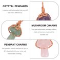 thumbnail image 2 of 3pcs Mini Crystal Mushroom Necklace Charms Crystal Pendants for Jewelry Making, 2 of 6