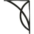 thumbnail image 4 of Ekena Millwork 1 1/2"W x 7 1/2"D x 10"H Miller Wrought Iron Bracket, (Single center brace), Antiqued Silver, 4 of 9