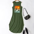 thumbnail image 3 of WILLBEST Vestido Floreado Para Mujer, Vestido Informal De Verano Para Playa, Vacaciones, Estampado, Holgado, Con Bolsillos, Cuello Redondo, Sin Mangas, Maxivestido 307, 3 of 3