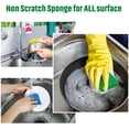 thumbnail image 3 of 10 Pieces Silicone Dish Sponge Silicone Scrubber Reusable Kitchen Scrubbing Cleaning Sponge Soft Dish Scrubber for Fruit Vegetable, 3 of 7