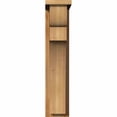 thumbnail image 2 of 6"W x 12"D x 28"H Yorktown Rough Sawn Corbel w/Backplate, Western Red Cedar, 2 of 9