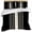 Black, variant on Black Beige Striped Duvet Cover Set, Modern Farmhouse Retro Lines Soft Duvet Cover California King Bedding Set 4 Pieces, 1 Quiltcover and 2 Pillowcases with Zipper, 1 Bed Sheet for All Seasons