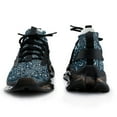 thumbnail image 3 of Irregular Dark Blue Paisley Bandana Print Walking Shoes for Men Woman Lightweight Tennis Fashion Elastic Sports Shoes Cushion Basketball Shoes, 3 of 7