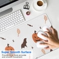 thumbnail image 4 of Long Mouse Pads for Desk,Halloween Pumpkins Witch Hats and Bats Desk Mats on Top Of Desks, Desk Mouse Pad Extra Large with 3mm Non-Slip Base and Stitched Edge for Gaming,Office,Work,Home 31.5x11.8in, 4 of 5