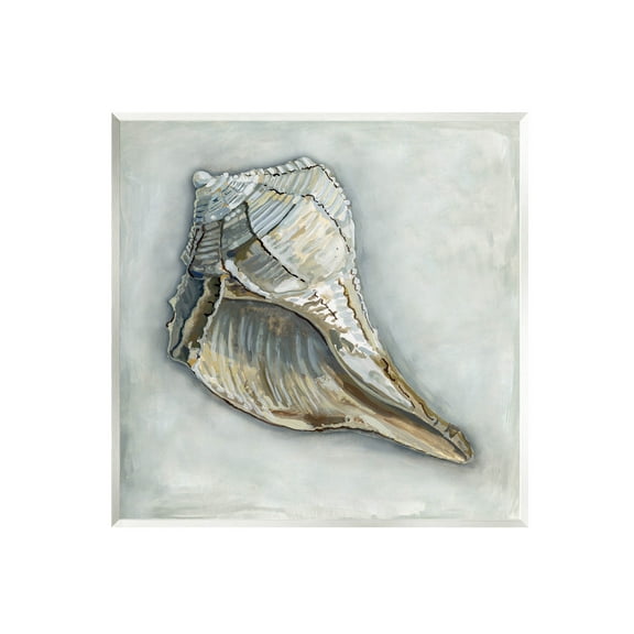 Stupell Industries Nautical Conch Shell Painting Unframed Art Print Wall Art, Design by Erica Christopher