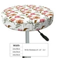 thumbnail image 4 of Bingfone Rose Flowers Padded Round Bar Stool Cover Cushion with Elastic Fabric Round Chair Seat - Rose Flowers, 4 of 7
