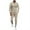 Khaki, variant on Bigersell Women's Low Pro Pants Full Length Pants Sports Leisure Suit Slim Fit Men's Fitness Running Two-piece Set Ladies' High Tapered Pant