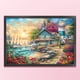 thumbnail image 1 of Cuadros Decorativos Bordado completo Hilo de algodón ecológico 11CT Casa impresa Kit de punto de cruz Obra de arte Wdftyju  embutido en tela, 1 of 1