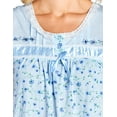 thumbnail image 6 of Casual Nights Women's Short Sleeve Floral And Lace Nightgown, 6 of 6