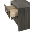 thumbnail image 4 of Contemporary Rustic Chevron Patterned Full Bed 2x Nightstand 3pc Set, 4 of 6