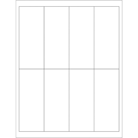 Tape Logic Rectangular Laser Labels 2" x 5" White 800/Case LL163