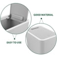 thumbnail image 2 of DEEPCRAFF Home Use Dark Grey Trash Bin with Press Lid Space Saving Kitchen Bathroom Wastebasket, 2 of 6