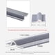 thumbnail image 1 of Tira de sellado de huecos para ventanas corredizas de 10 m Cinta autoadhesiva a prueba de viento (gris) Ehuebsd Libre de BPA, 1 of 8