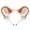 Fox White, variant on Animal Furry Mouse Ears Headband Tail Set,Faux Fur Hamster Headwear Accessory for Halloween Christmas Party