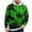 Green, variant on Men's Modern Tie Dye Hoodie Sweatshirt Long Sleeve Crewneck Relaxed Fit Unique Casual Pullover