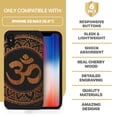 thumbnail image 7 of Case Yard Wooden Case for iPhone-XS-Max Soft TPU Silicone cover Slim Fit Shockproof Wood Protective Phone Cover for Girls Boys Men and Women Supports Wireless Charging Ohm Mandala Design, 7 of 7