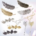 thumbnail image 2 of 11pcs hoja de metal Retro Bobby Pin Pearl Hair Folder Bangs Clip calambre lateral para mujeres niñas, 2 of 7