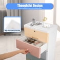 thumbnail image 4 of Freestanding 5-Drawer Plastic Dresser with Locking and Wheels, Multi-color, 4 of 10
