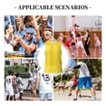 thumbnail image 6 of Sikiie Yellow Glitter Basketball Jersey Reversible Men's Mesh Athletic Sports Shirts Training Practice S-4XLLarge, 6 of 6
