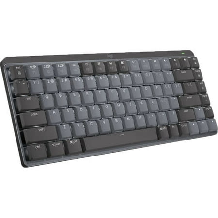Logitech - MX Mechanical Mini Compact Wireless Mechanical Linear Switch Keyboard for Windows/macOS with Backlit Keys - Graphite