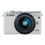 Canon EOS M100 Mirrorless Digital Camera with 15-45mm Lens (White)