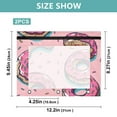 thumbnail image 3 of Full Donuts and A Half-bitten Donut 3-Ring Binder Pouches A4 Size Zipper Pocket File Storage 2 Packs, 3 of 6