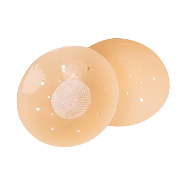Ultra Thin Nipple Pads Women's Silicone Nipple Cover With Breathable Hole Self Adhesive Nipple Cover With Nipple 8cm