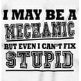 thumbnail image 2 of Mechanic Cant Fix Stupid Rude Honest Men's Graphic T Shirt Tees Brisco Brands S, 2 of 5