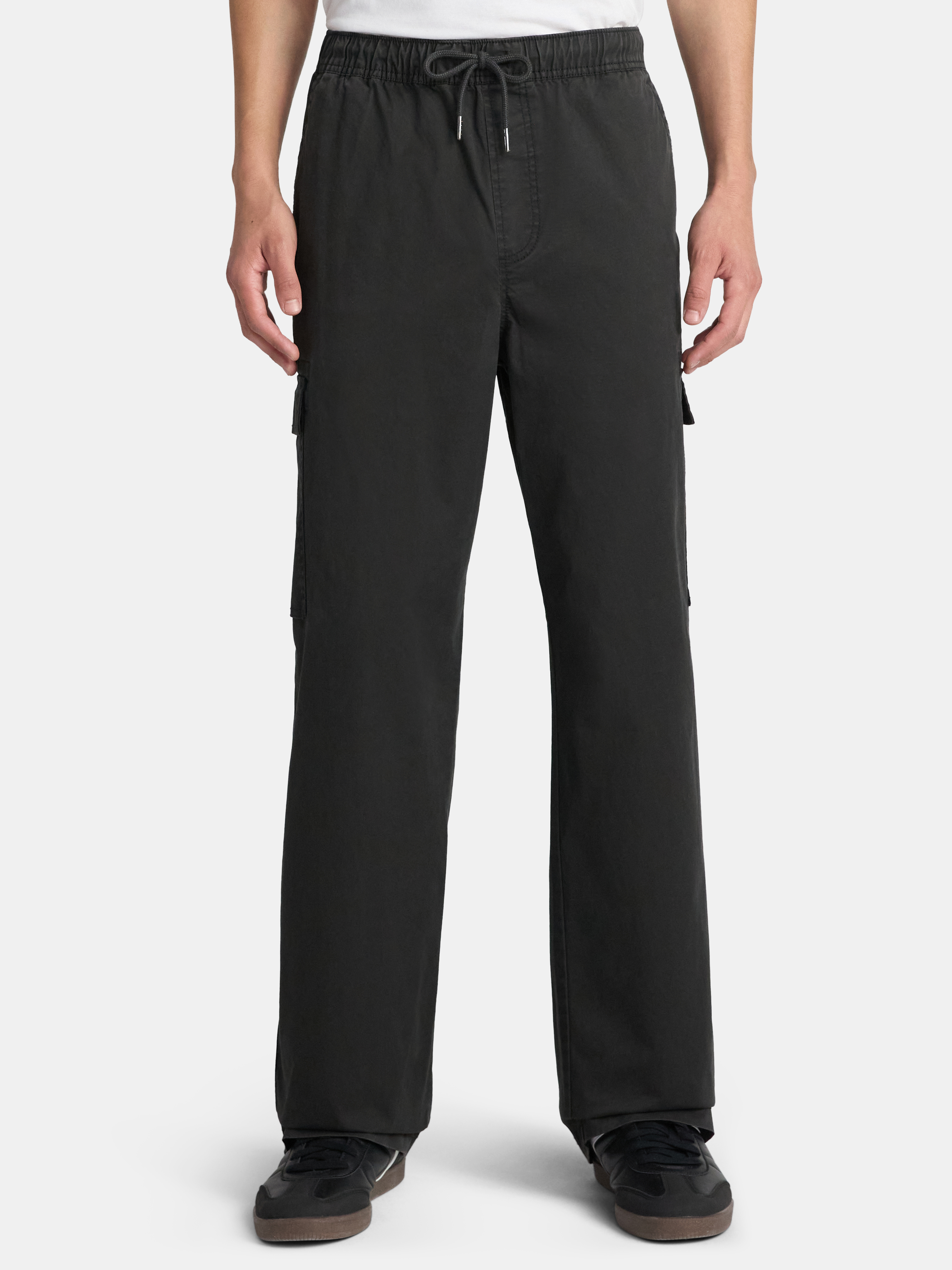 No Boundaries Baggy Fit Wide Leg Cargo Pants, Men's Sizes XS-5XL