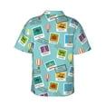 thumbnail image 3 of Disketp Hawaiian Shirts For Men,World Travel1 Print Mens Casual Short Sleeve Button Down Shirts Beach Shirt, 3 of 8