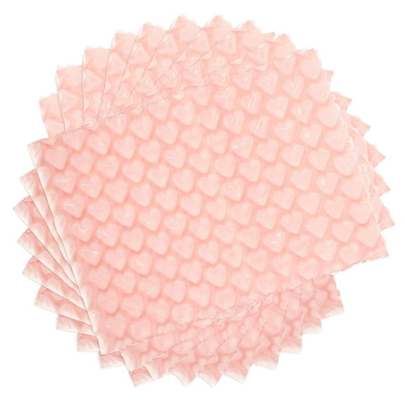 Hemoton 50pcs Heart Mailers Thicken Bubbles For Shipping Packaging Envelopes Mail For Shipping Mailer