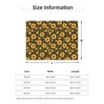 thumbnail image 5 of Naloa Vintage Plaid Sunflower Flannel Blankets - Thick and Warm Blanket for Winter, Soft Fuzzy Plush King Blanket for All Seasons40"x30", 5 of 6