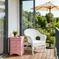 thumbnail image 6 of JERFIT 3-Drawer Pink Nightstand, No Assembly Required, Compact Bedside Table with Storage, 6 of 7