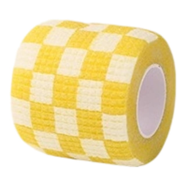 Vendajes para mascotas para perros, transpirables, de tela no tejida, cómodos y protectores de patas para perros pequeños, medianos, gatos y pájaros. 5 cm amarillo