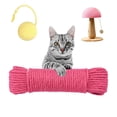 thumbnail image 1 of Multicolor Natural Hemp Ropeï¼Œ Repair and Replace Scratching Postï¼Œ 1/4" Rope Cat Scratch Post DIY Jute Twine,Natural Hemp Rope for Scratching Post Tree Replacement. (Pink, 20M), 1 of 7