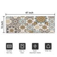 thumbnail image 5 of Brown Ethnic Floral and Mandala Pattern Door Rugs,Washable Non Slip Door Mats Indoor,Decorative Door Mats,Entry Mat Indoor for Entrance,Bedroom,Kitchen,Bathroom,16"x47", 5 of 6