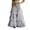 A-Gray704, variant on Wxolcjlv Women's Denim Patchwork Tulle Maxi Skirt Button Front Tiered Layered Skirts