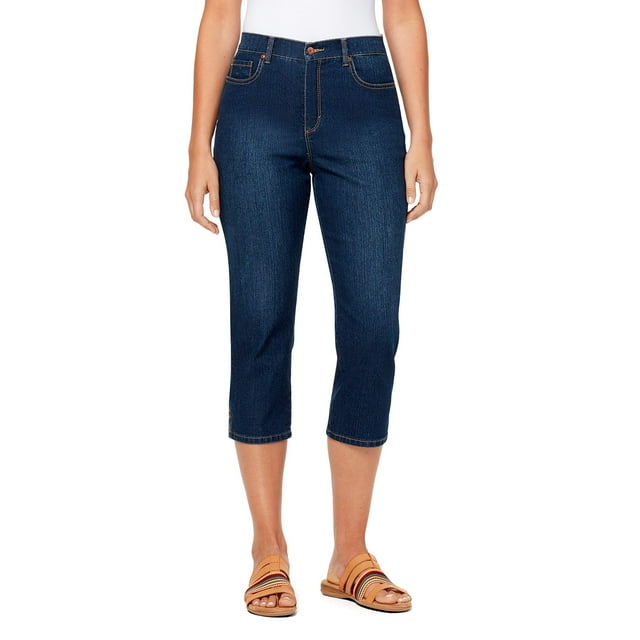 Pantalones Gloria Vanderbilt Amanda Capri Jean Petite de 53 cm de entrepierna