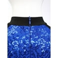 thumbnail image 5 of TiaoBug Kids Girls Racer Fancy Dress Checkerboard Sequins Short Sleeve Leotard Dress Dance Party Summer Wear Royal Blue 14, 5 of 7