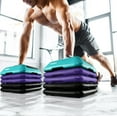 thumbnail image 5 of Yes4All Adjustable High Step Aerobic Platform, 16 in x 16 in, for Aerobic Step Exercises (Teal/ Purple/ Black), 5 of 7