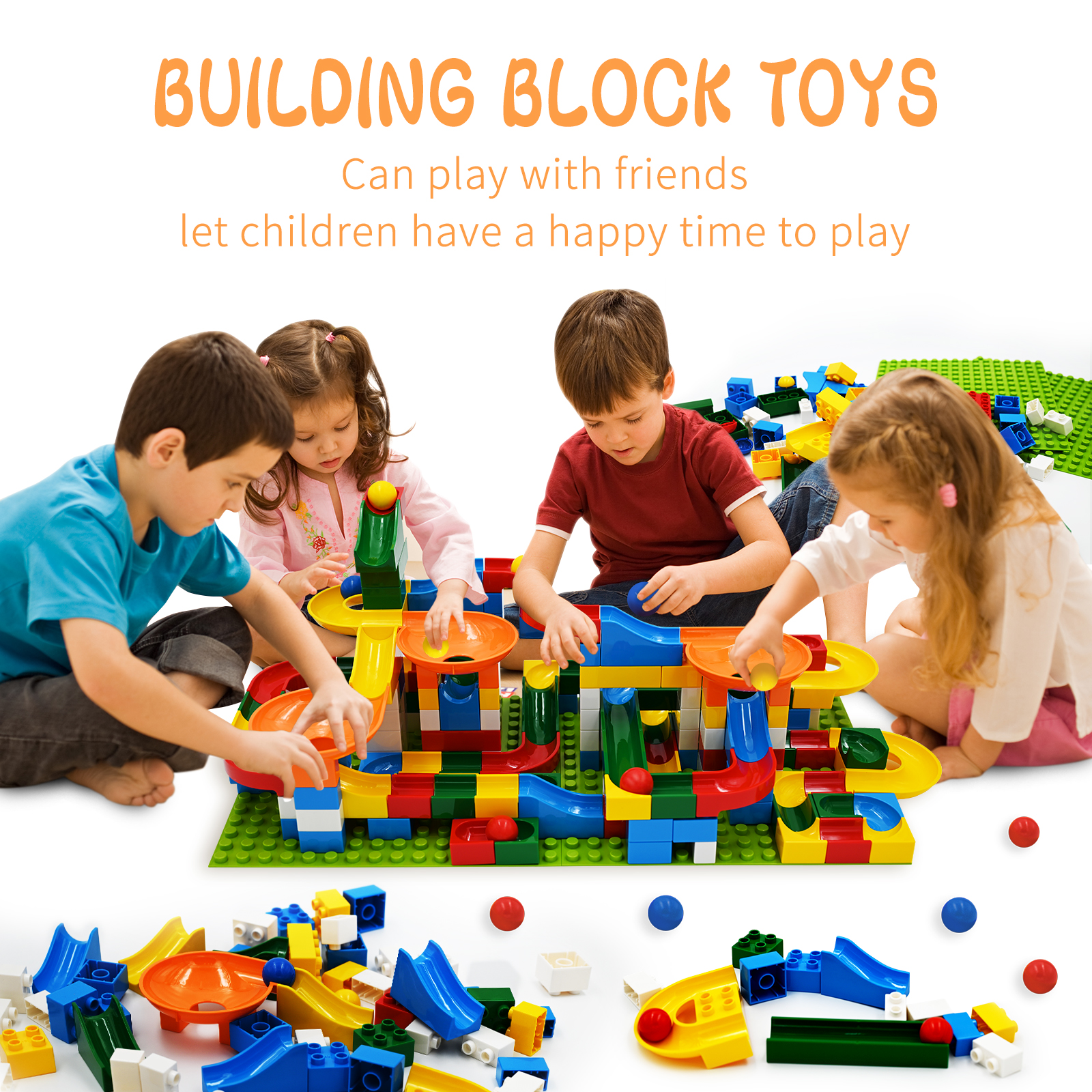 XDR 176-Piece Big Blocks Marble Run Set photo 5