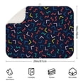 thumbnail image 2 of Rainbow Gradient American Flag Drying Mat Ultra Absorbent Microfiber Heat Resistant Countertop Protector 18"x24" Washable, 2 of 5