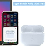 Compatible with for Wireless Air Pod Pro Charging Case Replacement, Compatible with for Air Pod Pro Charger Case with Bluetooth Pairing Sync Button