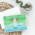 thumbnail image 2 of Ram Sheep Watercolor Greeting Cards and Envelopes Pack of 8, 2 of 2