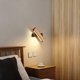 thumbnail image 3 of 4W 400LM Indoor Wooden Wall Light 360 Rotatable, 3000K Warm White Wall Lamp for Bedroom, Living Room, Office, Hallway [Energy Class E], 3 of 5