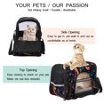 thumbnail image 3 of Note Premium Fabric Pet Bag - Durable 900D Oxford Cloth - Cozy Sherpa Base - Ideal for Cats - Adjustable Nylon Webbing Straps - 17x10x11.8in/43x26x30cm Size, 3 of 7