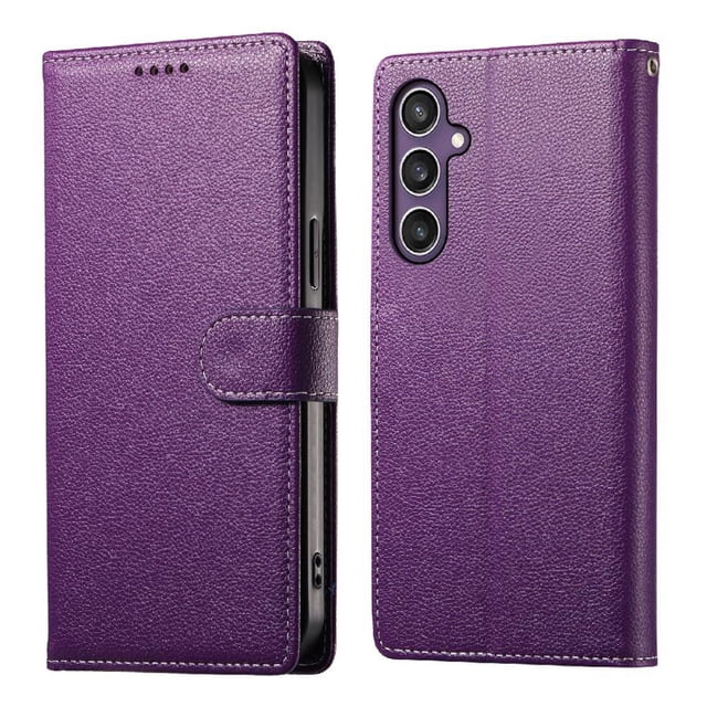 Funda para FOXDOCK Samsung Galaxy S25– Cuero Premium, 3 ranuras para tarjetas, Protección contra impactos